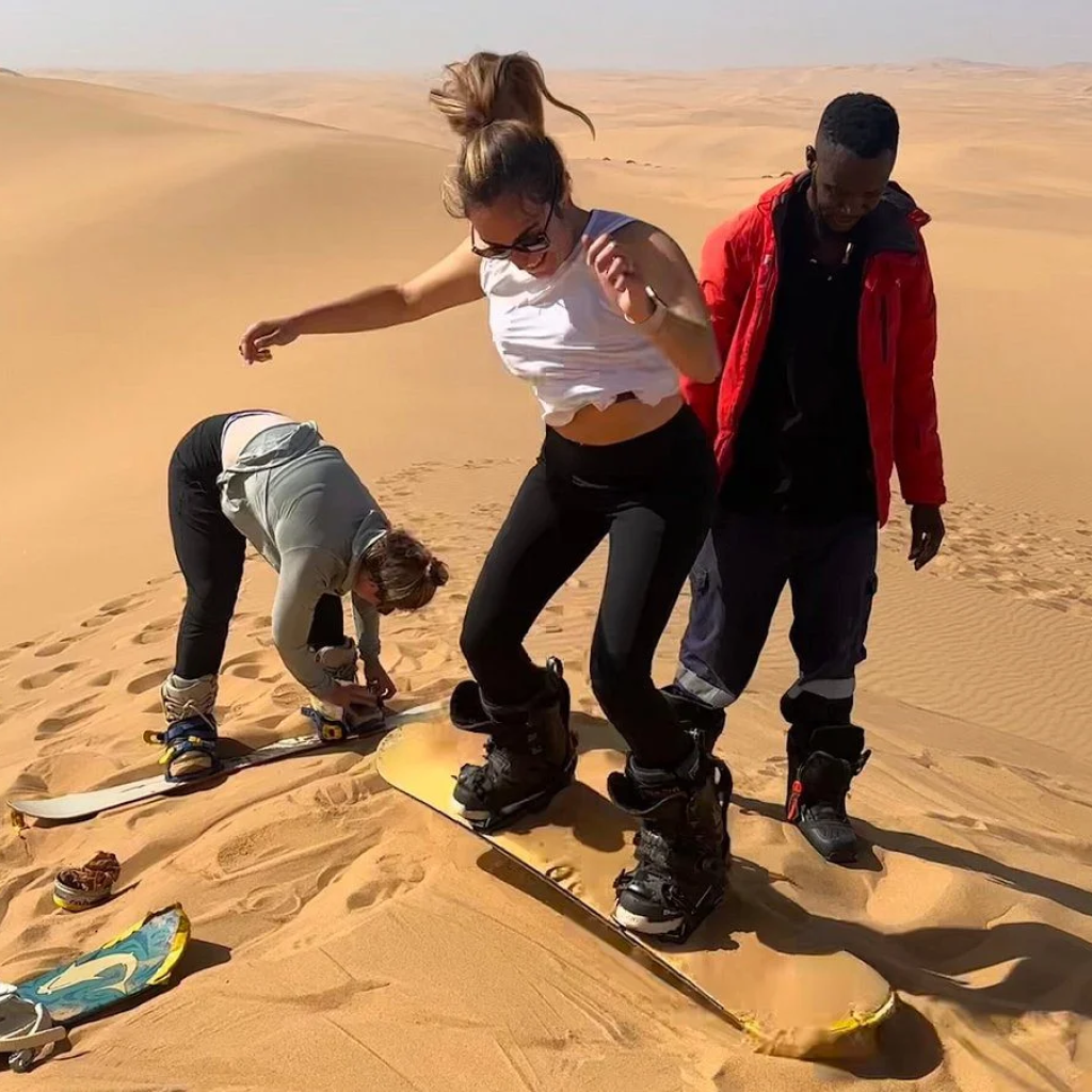 Sandboarding in the Dunes