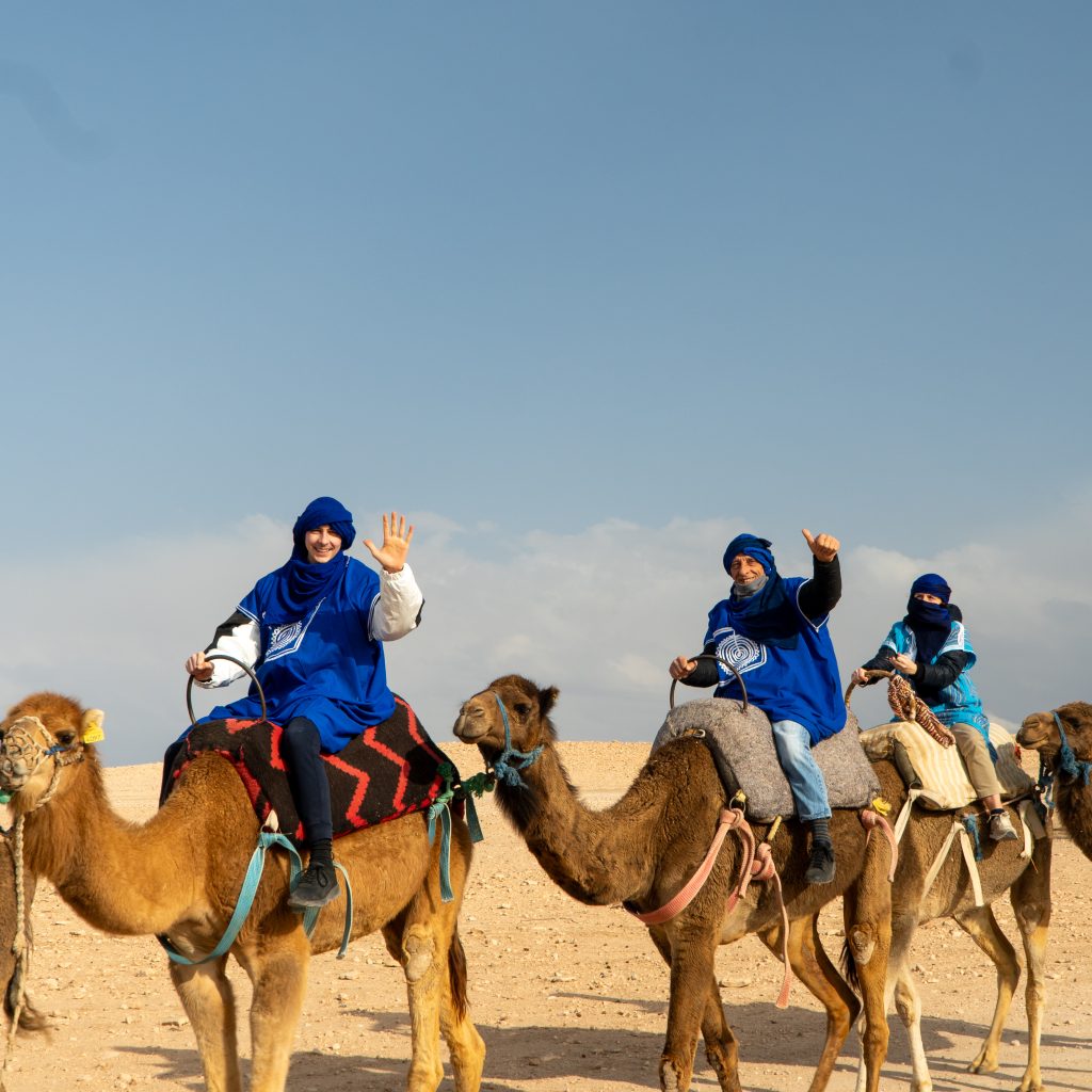 Camel ride in the Agafay Desert