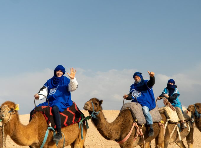 Camel ride in the Agafay Desert
