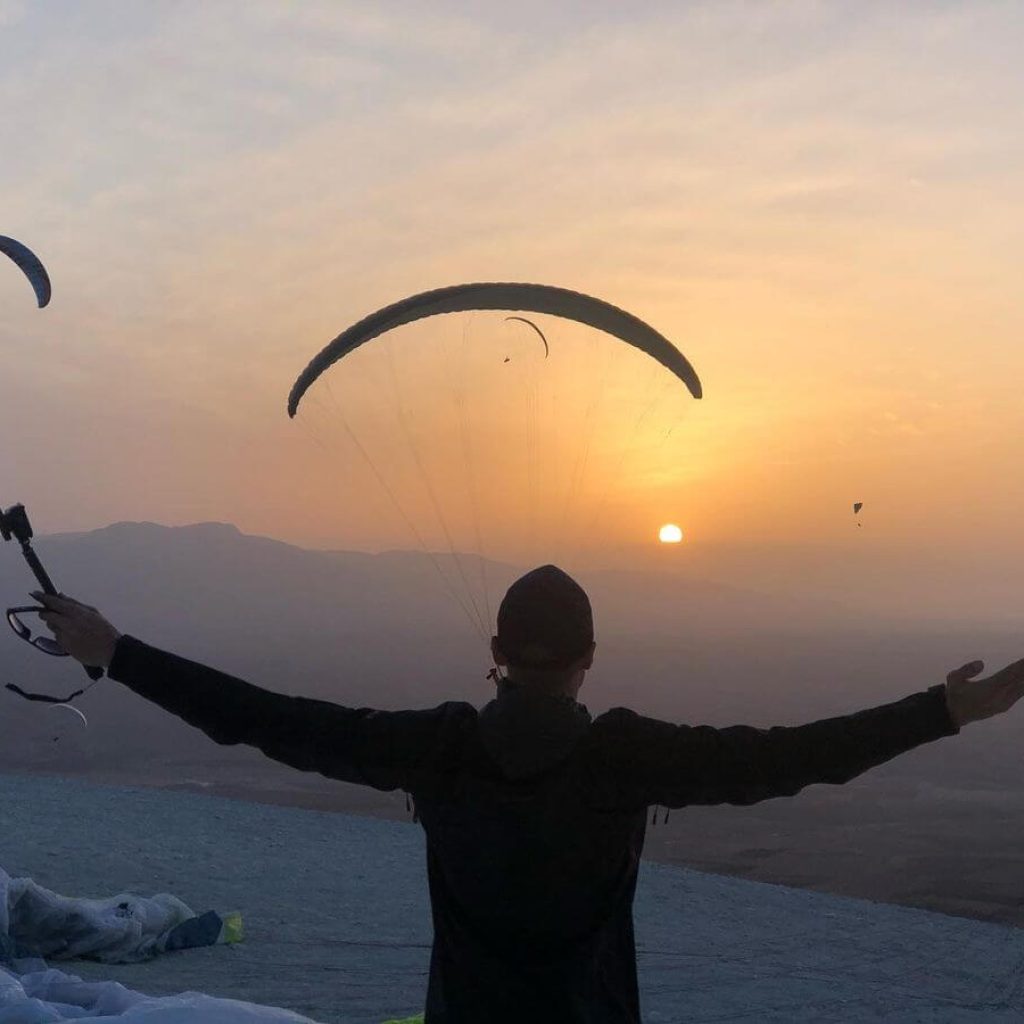 Paragliding over Marrakech
